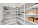 Well-organized walk-in pantry with ample shelving and storage space for groceries and kitchen essentials at 313 Forsyth Park St, Las Vegas, NV 89138