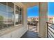 Private balcony offering views of the surrounding apartment complex at 3318 N Decatur Blvd # 2129, Las Vegas, NV 89130