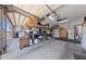 Spacious garage features ample storage, and an open layout with an automatic door at 3955 W Jo Rae Ave, Las Vegas, NV 89141