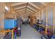 Inside a backyard shed featuring ample storage solutions, shelves, and an organized layout at 3955 W Jo Rae Ave, Las Vegas, NV 89141