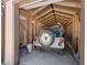 Open shed doors reveal a jeep being stored with gravel floor and natural wood framing at 3955 W Jo Rae Ave, Las Vegas, NV 89141