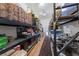 Organized storage room features metal shelving units filled with an array of boxes and containers at 3955 W Jo Rae Ave, Las Vegas, NV 89141