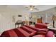 Comfortable bedroom with two beds, ceiling fan, and ensuite bathroom at 4037 Vulcan St, Las Vegas, NV 89122