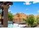 Relaxing backyard spa with desert views, offers a private oasis for unwinding after a long day at 44 Moon Hill Dr, Henderson, NV 89011