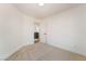 Simple bedroom with carpet, closet view of the hall at 529 Fork Mesa Ct, Henderson, NV 89015