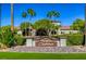 Beautiful community clubhouse with manicured landscaping and a welcoming entrance at 5650 Pleasant Palms St, North Las Vegas, NV 89081