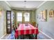 Elegant dining room boasts a stylish chandelier and charming decor at 5650 Pleasant Palms St, North Las Vegas, NV 89081