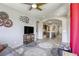 Open living space leads into kitchen and staircase, designed for seamless Gathering living at 5650 Pleasant Palms St, North Las Vegas, NV 89081