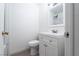 Clean bathroom with white vanity and new fixtures at 6121 Iris Cir, Las Vegas, NV 89107