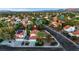 An aerial view of a charming neighborhood with single-Gathering homes and mature landscaping at 8388 Brad Oaks Cir, Las Vegas, NV 89123