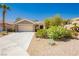 Charming single-story home with a two-car garage and xeriscaped front yard at 9525 Salem Hills Ct, Las Vegas, NV 89134