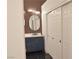 Stylish bathroom showcasing a double vanity, attractive lighting, and a walk-in shower at 9604 Flying Eagle Ln, Las Vegas, NV 89123