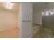 Spa-like bathroom features a soaking tub, glass shower, and walk-in closet at 9728 Panther Hollow St, Las Vegas, NV 89141