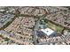 Aerial view of the community's location at 9748 Derbyhill Cir, Las Vegas, NV 89117