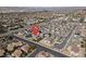 Viento Estates community, an aerial view of a neighborhood in a suburban environment with similar style homes at 1297 Ventura Cliffs Ave, Henderson, NV 89012
