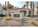 Santa Margarita community signage on a sunny day surrounded by desert landscaping and palm trees at 1501 Oscar Ct # 101, Las Vegas, NV 89146