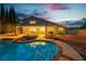 Backyard pool and patio area with mountain views, perfect for outdoor relaxation at 1808 Piccolo Way, Las Vegas, NV 89146