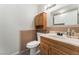 Bathroom featuring a single sink vanity and tile flooring at 1922 Falcon Ridge St, Las Vegas, NV 89142