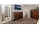Comfortable main bedroom featuring neutral decor and a flatscreen television at 1922 Falcon Ridge St, Las Vegas, NV 89142