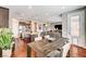 Open floor plan from kitchen to dining room with living room in background at 2159 Morro Vista Dr, Las Vegas, NV 89135