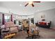 Bright living room flowing into the kitchen and dining areas, perfect for entertaining at 3708 Fuselier Dr, North Las Vegas, NV 89032