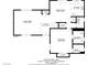 First floor plan showing the layout of the living room, kitchen, dining room, bathroom and bedroom at 4474 Dawley Ct, Las Vegas, NV 89104