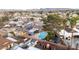 Bird's eye view of the property featuring a backyard pool and patio at 4764 Lana Dr, Las Vegas, NV 89121