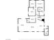 Detailed floor plan showcasing the layout of the bedrooms, living areas, and bathrooms at 4764 Lana Dr, Las Vegas, NV 89121