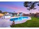 A beautiful in-ground pool with a large patio area perfect for outdoor relaxation and entertaining at 4764 Lana Dr, Las Vegas, NV 89121
