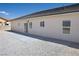 Backyard with gravel landscaping and modern design at 5400 E Grain Mill Rd, Pahrump, NV 89061