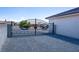 Ornate security gate that provides privacy and curb appeal to the property at 5400 E Grain Mill Rd, Pahrump, NV 89061