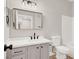 Beautiful bathroom featuring modern vanity, stylish mirror, and neutral color palette at 5655 E Sahara Ave # 2009, Las Vegas, NV 89142
