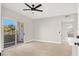Bright and spacious bedroom with a sliding glass door to a private balcony and ensuite bath at 5655 E Sahara Ave # 2009, Las Vegas, NV 89142