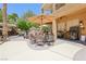 Spacious backyard patio with comfortable seating and plenty of room for outdoor dining at 7301 Heggie Ave, Las Vegas, NV 89131