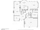 Detailed first-floor floor plan showcasing the layout of the living spaces, kitchen, and primary bedroom at 7301 Heggie Ave, Las Vegas, NV 89131