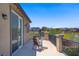 Relax on the private balcony with stunning views and comfortable seating for ultimate outdoor enjoyment at 7322 Columbia Rock Ct, Las Vegas, NV 89178
