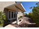 Backyard patio area with low maintenance desert landscaping at 7325 Rustic Crest St, Las Vegas, NV 89149