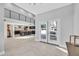 Modern entryway with grand doorway leading to open-concept living and kitchen at 778 Vegas Valley Dr, Las Vegas, NV 89109