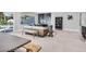 Open living area with fireplace, backyard view and dining area adjacent to the kitchen at 778 Vegas Valley Dr, Las Vegas, NV 89109
