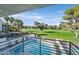 Gorgeous pool and patio overlooking the lush golf course at 778 Vegas Valley Dr, Las Vegas, NV 89109