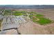 A picturesque aerial view of the community park featuring baseball fields, greenery, and ample parking at 8547 Benidorm Ave, Las Vegas, NV 89178