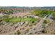 Aerial view of Mountains Edge community park with baseball fields, playground, and desert landscaping at 8547 Benidorm Ave, Las Vegas, NV 89178