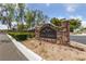Stone entrance sign for Las Colinas community at 8547 Benidorm Ave, Las Vegas, NV 89178