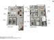 Detailed two-story floorplan showcasing the layout of the home, including dimensions and room placements at 888 Cherry Glen Pl, Las Vegas, NV 89138