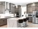 Modern kitchen features a spacious island and stainless steel appliances at 8929 Cassia Winds St, Las Vegas, NV 89166