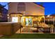 Outdoor patio with comfortable seating, hot tub, and ample space for entertaining at 9013 Cypress Point Way, Las Vegas, NV 89117