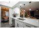 Bright, modern kitchen featuring an island with a sink, and stylish decor at 9013 Cypress Point Way, Las Vegas, NV 89117