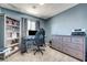 Bedroom has carpeted floors and grey walls at 9065 Adorable Ave, Las Vegas, NV 89149