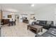 Spacious open floor plan with kitchen, dining, and living areas connected at 10127 Knotty Skye Ave, Las Vegas, NV 89166