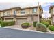 Well-maintained townhome with a two car garage and drought resistant landscaping at 10356 Addie De Mar Ln, Las Vegas, NV 89135